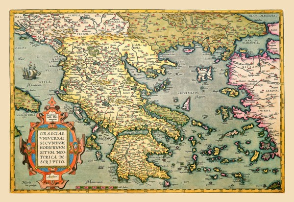 Map of Greece 1602