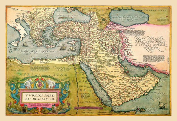 Map of The Middle East 1602
