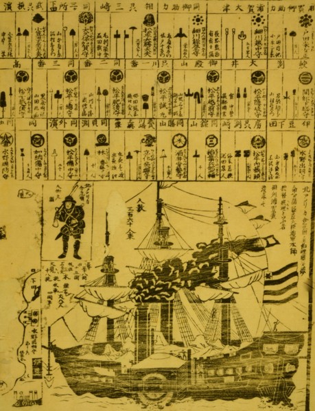 Perry arrives in Uraga, Soshu Province 1870
