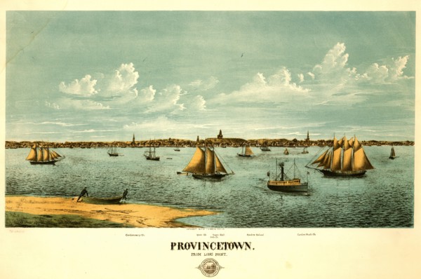 Harbor with ships at Provincetown, Massachusetts 1877 1877