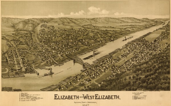 Elizabeth & West Elizabeth Pennsylvania 1897