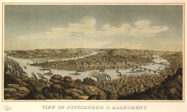 Pittsburgh & Allegheny Pennsylvania 1871 1871