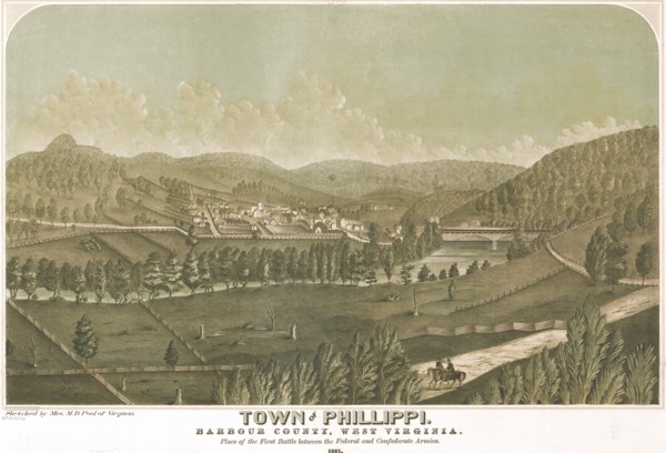 Town of Philippi, Barbour County, West Virginia. 1861 1861