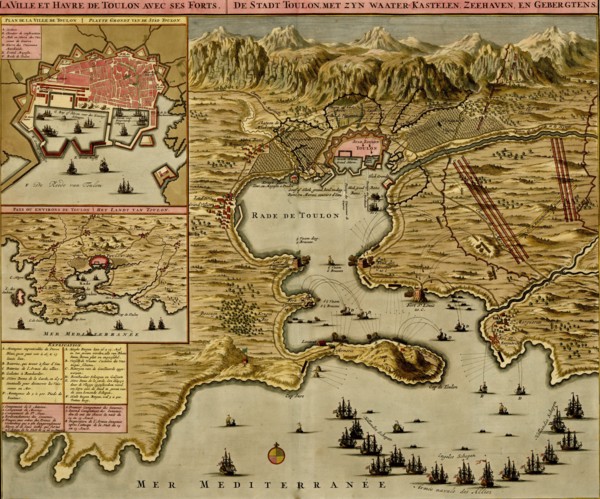 Toulon, France Harbor & Defenses - 1700 1700