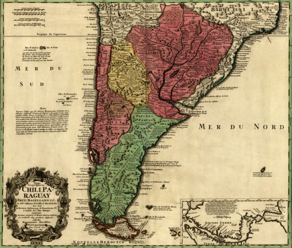 Southern Countries of South America - 1733 1733
