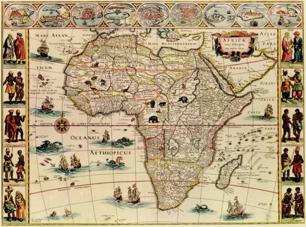 Africa - 1666 - with its peoples 1666