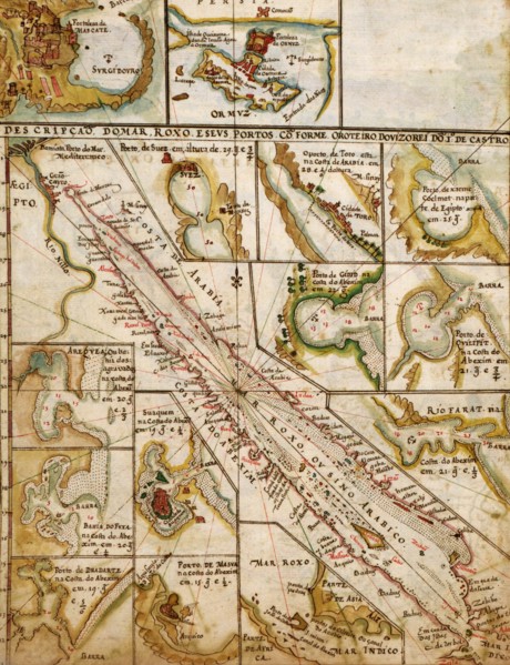 Portuguese Map of the Red Sea & The Middle east - 1630 1630