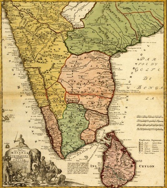India, Ceylon & The Malabar Coast 1733