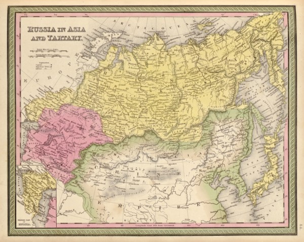 Russia in Asia & Tartary - 1849