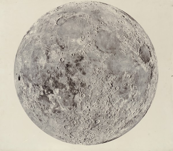 Moon surface with Craters 1965