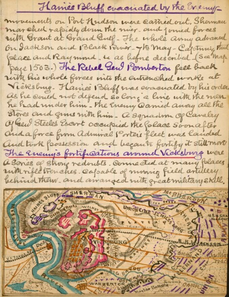 Enemy's fortifications around Vicksburg. 1863
