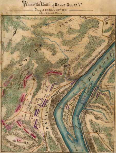 Battle of Ball's Bluff Va. Fought October 21st 1861. 1862
