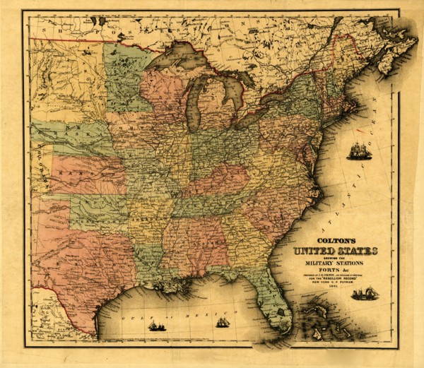 Military Stations & Forts - 1861 1861