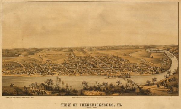 Fredericksburg aerial view - 1863 1863