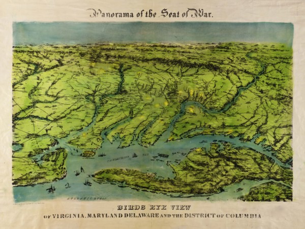 Seat of War - Panoramic of the Middle Atlantic States - 1861 1861