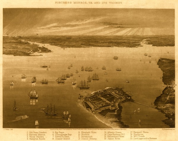 Fortress Monroe, Va. and its vicinity - 1862