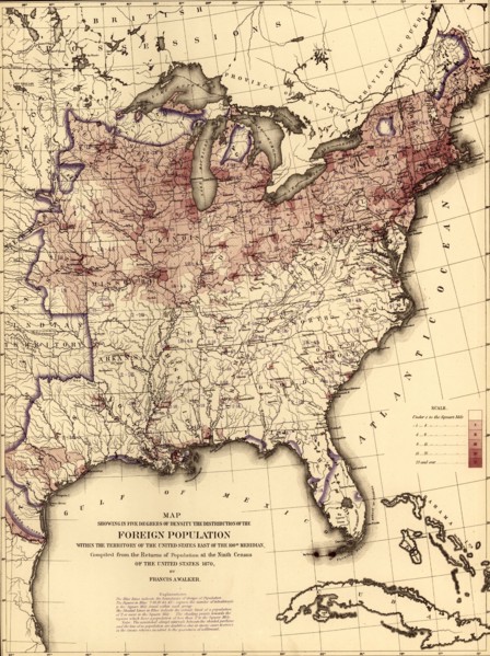 Foreign Population in the United States - 1870 1870