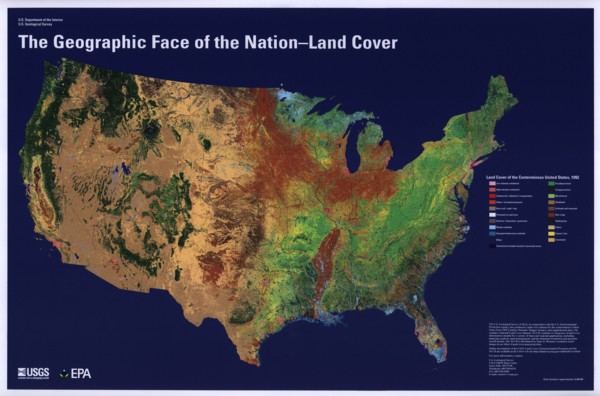 Face of the Nation - Land cover of the USA