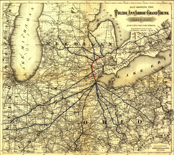 Toledo, Ann Arbor Grand Trunk Railway - 1881 1881