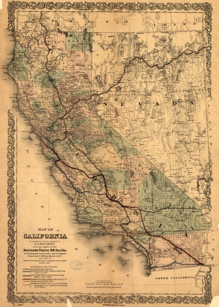 California Southern Pacific - 1876 1876