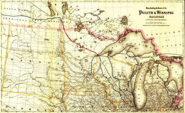 Duluth & Winnipeg Railroad - 1881 1881