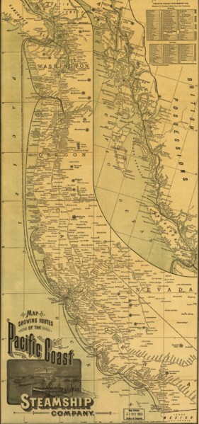 Pacific Coast Steamship Company - 1891 1891