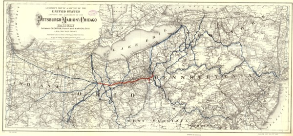 Pittsburgh Marion & Chicago - 1887 1887