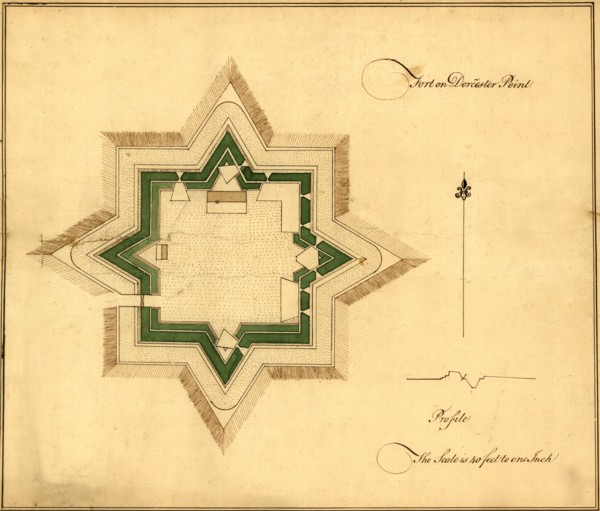 Fort on Dorchester Point, Boston - 1776