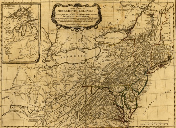 French & English Settlements in North America - 1776