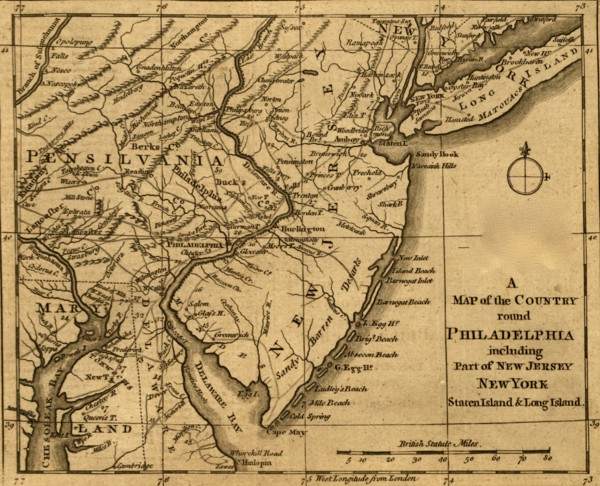 Middle Atlantic Colonies - 1776