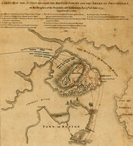 Battle at Charlestown Peninsula - 1775 1775