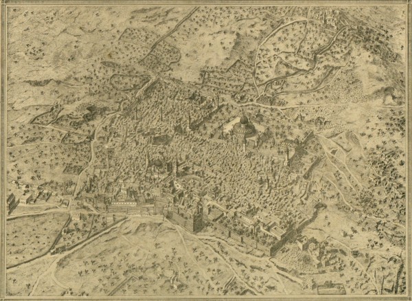 Antique Map of Jerusalem