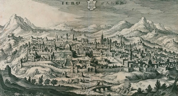 Antique Map of Jerusalem