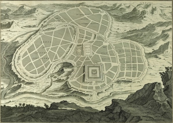 Antique Map of Jerusalem