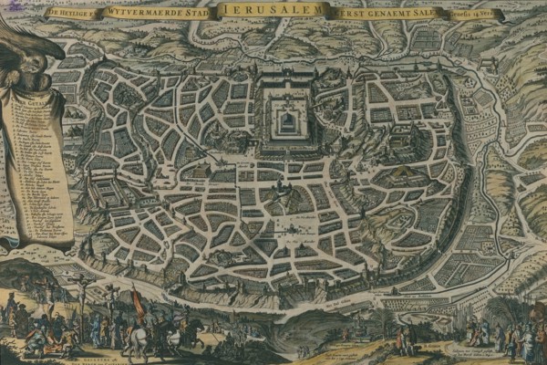 Antique Map of Jerusalem