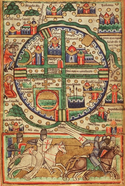 Antique Map of Jerusalem