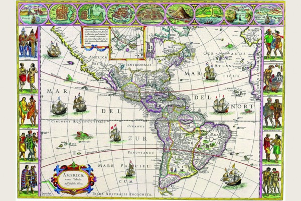 New Map of the Americas 1650