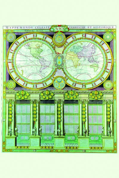 Mappe-Monde Celeste Terrestre et Historique; Stereographic Projection 1786
