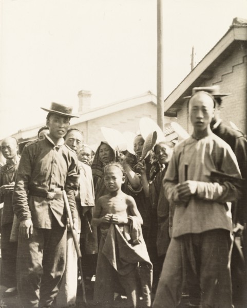 At a station on the Peking to Hankow railway line