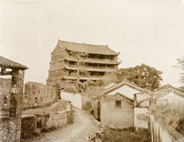 A five-storey pagoda in Canton