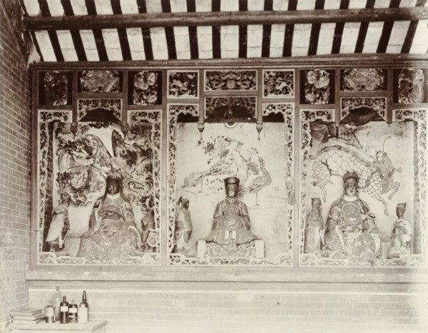 Deities inside a Chinese Joss house