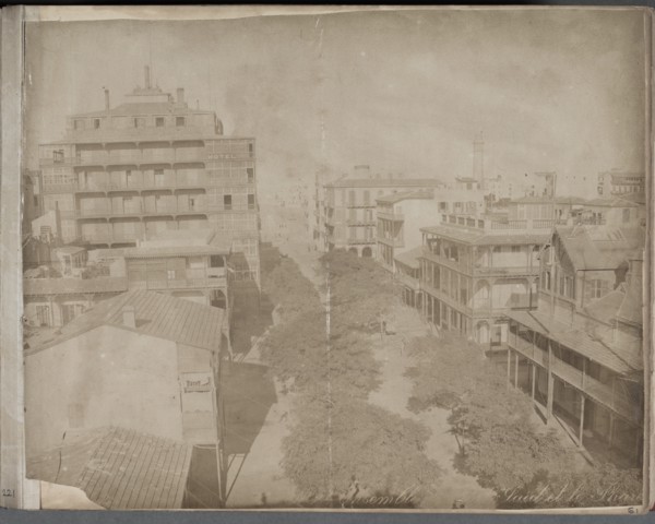 Looking down over Port Said and the lighthouse