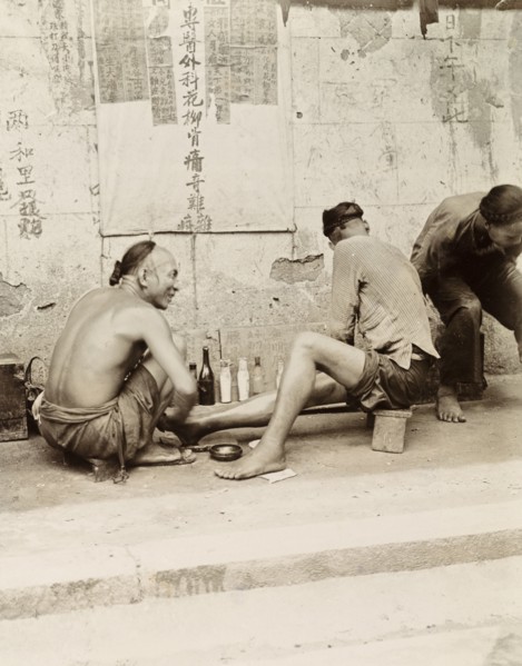 A medicine stall in Hong Kong