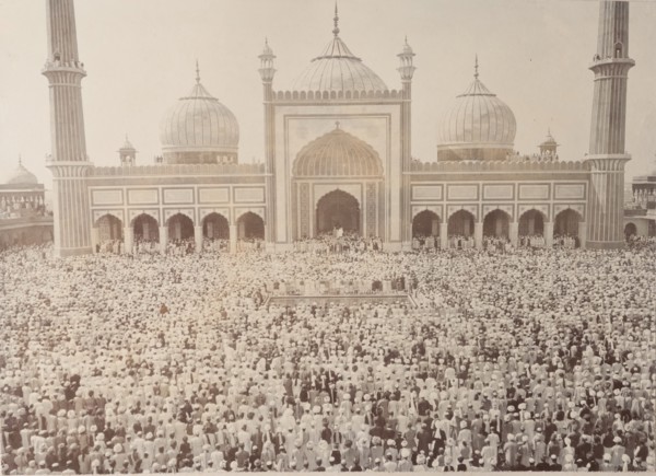 Muslims at the Jama Masjid, Delhi