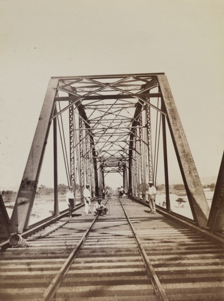 Construction workers on a bridge, Jamaica