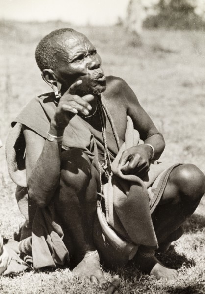 Kikuyu elder discussing a dispute