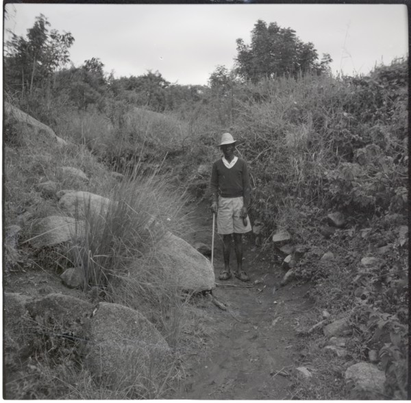 Gosiani standing by Renchoka hill