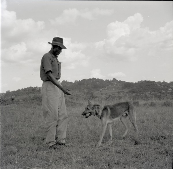 Man with dog