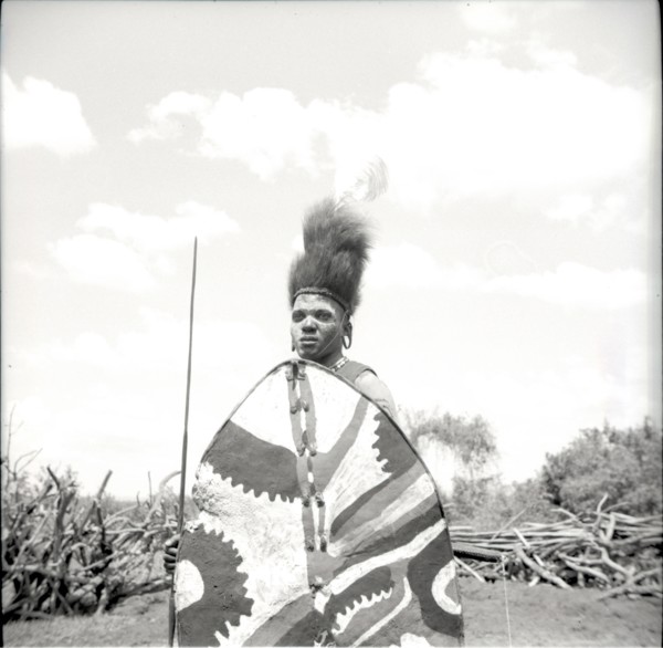Youth with shield