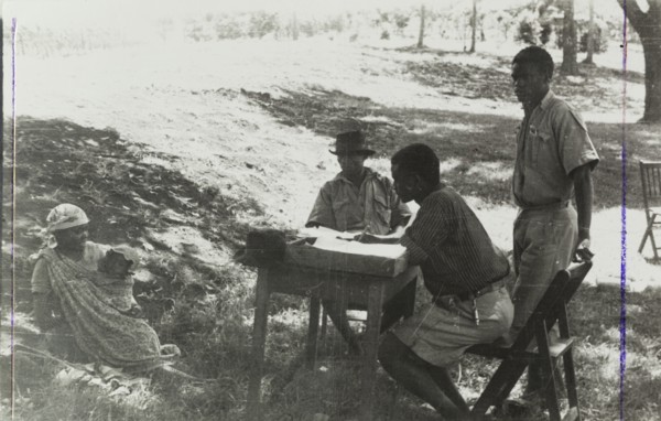 Questioning a Mau Mau suspect
